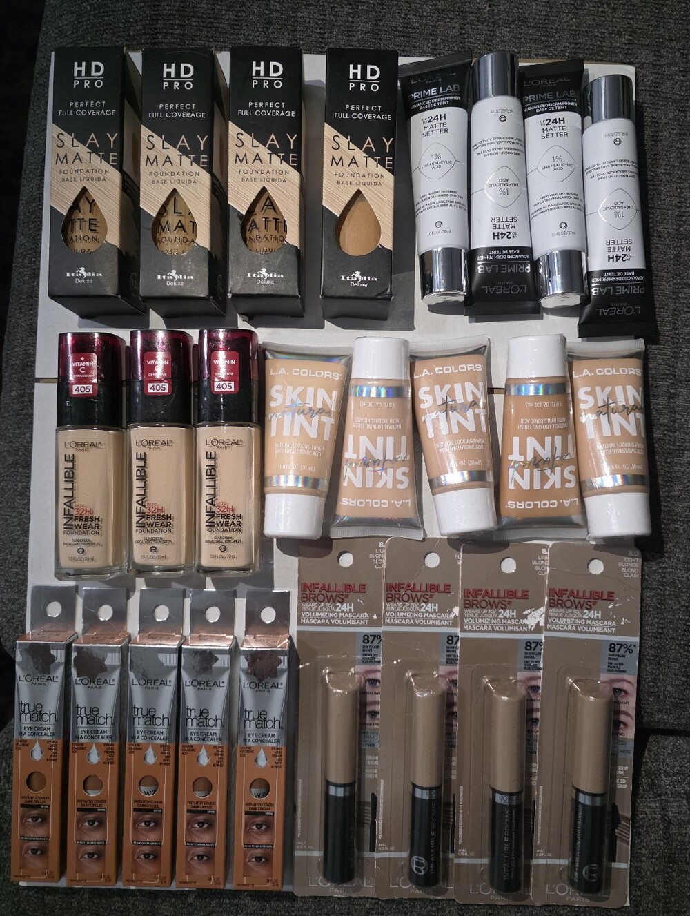 25 Pcs Wholesale Makeup Bundle Lot L'Oreal/Hard Candy/LA Colors ($350+ Value)